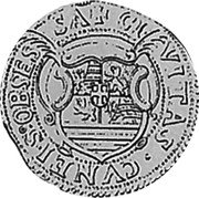 Italy 5 Doppie Cuneo 1641 KM# 3 CI VITAS CVNEI S OBSES SA coin obverse Italy 5 Doppie Cuneo 1641 KM# 3 CI VITAS CVNEI S OBSES SA coin obverse