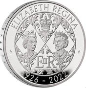 UK 5 Pounds (Life and Legacy of Elizabeth II) ELIZABETH REGINA EIIR 1926-2022 coin reverse