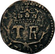 Italy 5 Soldi Theodore I 1736 C# 2 T R 17 36 coin obverse Italy 5 Soldi Theodore I 1736 C# 2 T R 17 36 coin obverse