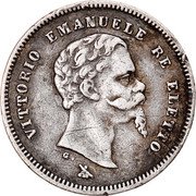 Italy 50 Centesimi Vittorio Emanuele II 1860 G//FIRENZE KM# 11 VITTORIO EMANUELE RE ELETTO G coin obverse Italy 50 Centesimi Vittorio Emanuele II 1860 G//FIRENZE KM# 11 VITTORIO EMANUELE RE ELETTO G coin obverse