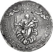 Italy 6 Scudi KM# 158 Genoa/ Republic Standard Coinage ET REGE EOS 171 F M S coin reverse Italy 6 Scudi KM# 158 Genoa/ Republic Standard Coinage ET REGE EOS 171 F M S coin reverse