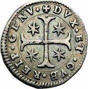 Italy 8 Soldi Madonna and Child. Genoa 1653 IAB KM# 117 DVX ET GVB REIP GENV coin obverse Italy 8 Soldi Madonna and Child. Genoa 1653 IAB KM# 117 DVX ET GVB REIP GENV coin obverse