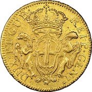 Italy 96 Lira Madonna and Child. Genoa 1793 KM# 251 DUX ET GUB REIP GENU coin obverse Italy 96 Lira Madonna and Child. Genoa 1793 KM# 251 DUX ET GUB REIP GENU coin obverse