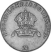 Italy 1 Centesimo Lombardy Venetia 1843 M C# 12.1 REGNO LOMBARDO VENETO. M coin obverse Italy 1 Centesimo Lombardy Venetia 1843 M C# 12.1 REGNO LOMBARDO VENETO. M coin obverse