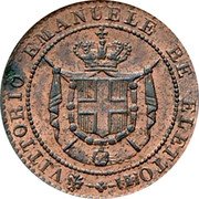 Italy 1 Centesimo Vittorio Emanuele II 1859 KM# 4 VITTORIO EMANUELE RE ELETTO coin obverse Italy 1 Centesimo Vittorio Emanuele II 1859 KM# 4 VITTORIO EMANUELE RE ELETTO coin obverse