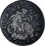 Italy Cinque Soldo St. George. Genoa 1792 KM# 246 coin obverse Italy Cinque Soldo St. George. Genoa 1792 KM# 246 coin obverse
