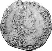 Italy Doppia Antonio Maria II. Desana ND KM# 42 ANT MARIA TIT BLA COM coin obverse Italy Doppia Antonio Maria II. Desana ND KM# 42 ANT MARIA TIT BLA COM coin obverse