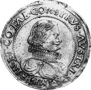 Italy Ducatone Giovanni Siro ND KM# 52 SYRVS AVSTRI S R IMP PRIN ET CO FAB COM coin obverse Italy Ducatone Giovanni Siro ND KM# 52 SYRVS AVSTRI S R IMP PRIN ET CO FAB COM coin obverse