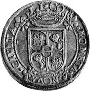 Italy Ducatone ND KM# 50 Corregio/ Principality Standard Coinage MONETA NOVA CIVITA TI CO coin reverse Italy Ducatone ND KM# 50 Corregio/ Principality Standard Coinage MONETA NOVA CIVITA TI CO coin reverse