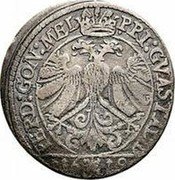 Italy Lira Ferrante II 1619 KM# 39 FERD GON MEL PRI GVASTAL D 16 19 coin obverse Italy Lira Ferrante II 1619 KM# 39 FERD GON MEL PRI GVASTAL D 16 19 coin obverse