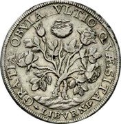 Italy Pezza Della Rosa Ferdinando II 1665 KM# 12 GRATIA OBVIA VLTIO QVAESITA LIBVRNI coin reverse
