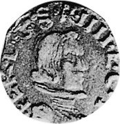 Italy Quattrino Ferdinand I Gonzaga ND KM# 34 FER D G S R IIII ET C P coin obverse Italy Quattrino Ferdinand I Gonzaga ND KM# 34 FER D G S R IIII ET C P coin obverse