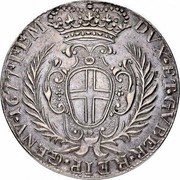 Italy Scudo Griffin. Genoa 1677 ILM KM# 154 DVX ET G VBER REIP GENV 16777 I L M coin obverse Italy Scudo Griffin. Genoa 1677 ILM KM# 154 DVX ET G VBER REIP GENV 16777 I L M coin obverse