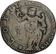 Italy Soldo Ferdinand I Gonzaga 1666 KM# 64 IANITORI COELI coin reverse Italy Soldo Ferdinand I Gonzaga 1666 KM# 64 IANITORI COELI coin reverse