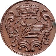 Italy Soldo Maria Theresa 1749 W KM# 11 coin obverse Italy Soldo Maria Theresa 1749 W KM# 11 coin obverse