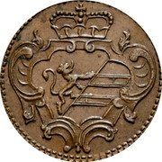 Italy Soldo Carlo VI. Gorizia 1769 G KM# 2 coin obverse Italy Soldo Carlo VI. Gorizia 1769 G KM# 2 coin obverse