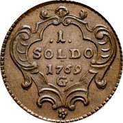 Italy Soldo Carlo VI. Gorizia 1769 G KM# 2 1 SOLDO 1769 G coin reverse Italy Soldo Carlo VI. Gorizia 1769 G KM# 2 1 SOLDO 1769 G coin reverse