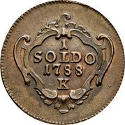 Italy Soldo Joseph II 1788 K KM# 27 1 SOLDO 1788 K coin reverse Italy Soldo Joseph II 1788 K KM# 27 1 SOLDO 1788 K coin reverse