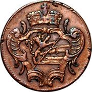 Italy 1 Soldo Francesco II 1799 H KM# 39 coin obverse Italy 1 Soldo Francesco II 1799 H KM# 39 coin obverse