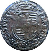 Italy Soldo Ferdinando I St. Nazarius ND KM# 13 FERD I D G S R I E CAST PRIN coin obverse Italy Soldo Ferdinando I St. Nazarius ND KM# 13 FERD I D G S R I E CAST PRIN coin obverse