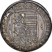 Italy Tallero 1620 LX KM# 48 Guastalla/ Countship Standard Coinage MELFICTI PRINCEPS GVASTALLA COM coin reverse Italy Tallero 1620 LX KM# 48 Guastalla/ Countship Standard Coinage MELFICTI PRINCEPS GVASTALLA COM coin reverse