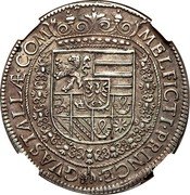 Italy Tallero Ferrante II 1620 LX KM# 44 MELFICTI PRINCEPS GVASTALLÆ COM coin reverse Italy Tallero Ferrante II 1620 LX KM# 44 MELFICTI PRINCEPS GVASTALLÆ COM coin reverse