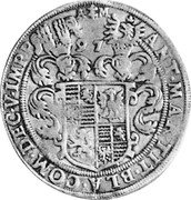 Italy Tallero Antonio Maria II. Desana ND KM# 34 ANT MAR TIT BLA COM DEC V IMP P AM 97 coin obverse Italy Tallero Antonio Maria II. Desana ND KM# 34 ANT MAR TIT BLA COM DEC V IMP P AM 97 coin obverse