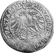 Italy Testone 16ZZ KM# 57 Guastalla/ Countship Standard Coinage FERD GON MELFI PRINC GVASTALÆ D coin obverse Italy Testone 16ZZ KM# 57 Guastalla/ Countship Standard Coinage FERD GON MELFI PRINC GVASTALÆ D coin obverse