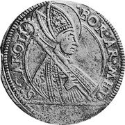 Italy Testone 16ZZ KM# 57 Guastalla/ Countship Standard Coinage S. CAROL BOR AR MED. coin reverse Italy Testone 16ZZ KM# 57 Guastalla/ Countship Standard Coinage S. CAROL BOR AR MED. coin reverse