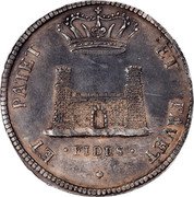 Italy Tollero Cosimo III. Livorno 1723 KM# 35 ET PATET ET FAVET FIDES coin reverse Italy Tollero Cosimo III. Livorno 1723 KM# 35 ET PATET ET FAVET FIDES coin reverse
