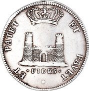Italy Tollero Cosimo III 1724 KM# 45 ET PATET ET FAVET FIDES coin reverse Italy Tollero Cosimo III 1724 KM# 45 ET PATET ET FAVET FIDES coin reverse