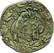 Italy 1/2 Carlino (Felipe III) KM# 15 coin reverse Italy 1/2 Carlino (Felipe III) KM# 15 coin reverse
