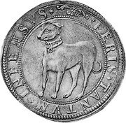 Italy 1/2 Ducatone Vincenzo II 1627 MDCXXVII KM# 103 FERIS TANTVM INFENSVS coin reverse Italy 1/2 Ducatone Vincenzo II 1627 MDCXXVII KM# 103 FERIS TANTVM INFENSVS coin reverse