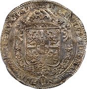 Italy 1/2 Ducatone (80 Soldi) Carlo I ND KM# 116 CAROLVS I D G MAN MON F NIV MAY RET DVX ET C OLYMPOS FID ES coin obverse Italy 1/2 Ducatone (80 Soldi) Carlo I ND KM# 116 CAROLVS I D G MAN MON F NIV MAY RET DVX ET C OLYMPOS FID ES coin obverse