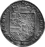 Italy 1/2 Filippo Filippo IV 1657 KM# 63 MEDIOLANI DVX ET C coin reverse Italy 1/2 Filippo Filippo IV 1657 KM# 63 MEDIOLANI DVX ET C coin reverse
