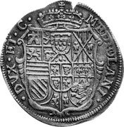 Italy 1/2 Filippo Carlo VI 1728 KM# 152 DVX ET C MEDIOLANI coin reverse Italy 1/2 Filippo Carlo VI 1728 KM# 152 DVX ET C MEDIOLANI coin reverse