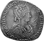 Italy 1/2 Filippo (Maria Theresa) KM# 161 MARIA THERESIA D G REG HUN(G) BOH ARCH AUST coin obverse Italy 1/2 Filippo (Maria Theresa) KM# 161 MARIA THERESIA D G REG HUN(G) BOH ARCH AUST coin obverse