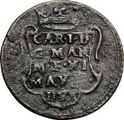 Italy 1/2 Grossetto Carlo I ND KM# 110 CAR I D G MAN M F NI MAY R DVX coin obverse Italy 1/2 Grossetto Carlo I ND KM# 110 CAR I D G MAN M F NI MAY R DVX coin obverse