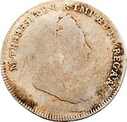 Italy 1/2 Lira (Mezza Lira) Maria Theresa 1779 Issues of this type dated 1778 and 1780 are consid- ered to be trial strikes. KM# 200 M THERESIA D G R IMP HU BO REG A A coin obverse