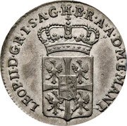 Italy 1/2 Lira (Mezza Lira) Leopoldo II 1791 KM# 271 LEOP II D G R I S A G H B R A A D M E MANT coin obverse Italy 1/2 Lira (Mezza Lira) Leopoldo II 1791 KM# 271 LEOP II D G R I S A G H B R A A D M E MANT coin obverse