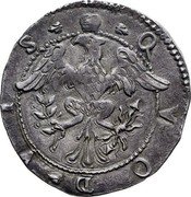 Italy 1/2 Scudo Filippo III 1617 IC KM# 24 Q VOD VIS coin reverse Italy 1/2 Scudo Filippo III 1617 IC KM# 24 Q VOD VIS coin reverse