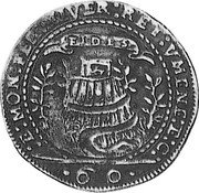 Italy 1/2 Scudo (60 Soldi) Carlo II Gonzaga ND KM# 177 ET MON FER NEVER RET VMENE ET C 60 FIDES coin reverse Italy 1/2 Scudo (60 Soldi) Carlo II Gonzaga ND KM# 177 ET MON FER NEVER RET VMENE ET C 60 FIDES coin reverse