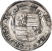 Italy 1/2 Scudo (80 Soldi; 4 Lire) Manuta 1629 KM# 136 MANTVÆ ANNO SALVTIS coin obverse Italy 1/2 Scudo (80 Soldi; 4 Lire) Manuta 1629 KM# 136 MANTVÆ ANNO SALVTIS coin obverse