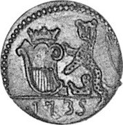 Italy 1/2 Soldo Lucca Coinage 1735 KM# 52.2 1735 coin obverse Italy 1/2 Soldo Lucca Coinage 1735 KM# 52.2 1735 coin obverse