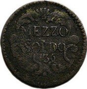 Italy 1/2 Soldo Lucca Coinage 1756 KM# 52 MEZZO SOLDO 1736 coin reverse Italy 1/2 Soldo Lucca Coinage 1756 KM# 52 MEZZO SOLDO 1736 coin reverse