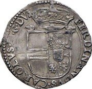 Italy 1/4 Scudo Ferdinando Carlo Gonzaga 1675 KM# 223 FERDINANDVS CAROLVS D G DVX coin obverse Italy 1/4 Scudo Ferdinando Carlo Gonzaga 1675 KM# 223 FERDINANDVS CAROLVS D G DVX coin obverse
