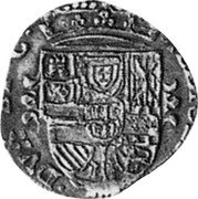 Italy 1/8 Filippo Carlo VI 1736 KM# 155 MEDIOLANI DVX ET C coin reverse