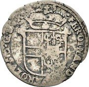 Italy 1/8 Scudo Ferdinando Carlo Gonzaga 1676 KM# 226 FERDINANDVS CAROLVS D G DVX coin obverse Italy 1/8 Scudo Ferdinando Carlo Gonzaga 1676 KM# 226 FERDINANDVS CAROLVS D G DVX coin obverse