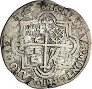 Italy 1/8 Scudo Ferdinando Carlo Gonzaga 1676 KM# 226 MANTVÆ MONTISFER CAROLI VIL ET C 1676 coin reverse Italy 1/8 Scudo Ferdinando Carlo Gonzaga 1676 KM# 226 MANTVÆ MONTISFER CAROLI VIL ET C 1676 coin reverse
