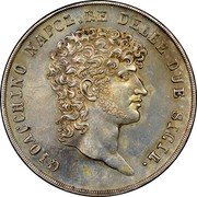 Italy 12 Carlini Joachim Murat 1810 KM# 255 GIOACCHINO NAPOL RE DELLE DUE SICIL coin obverse Italy 12 Carlini Joachim Murat 1810 KM# 255 GIOACCHINO NAPOL RE DELLE DUE SICIL coin obverse